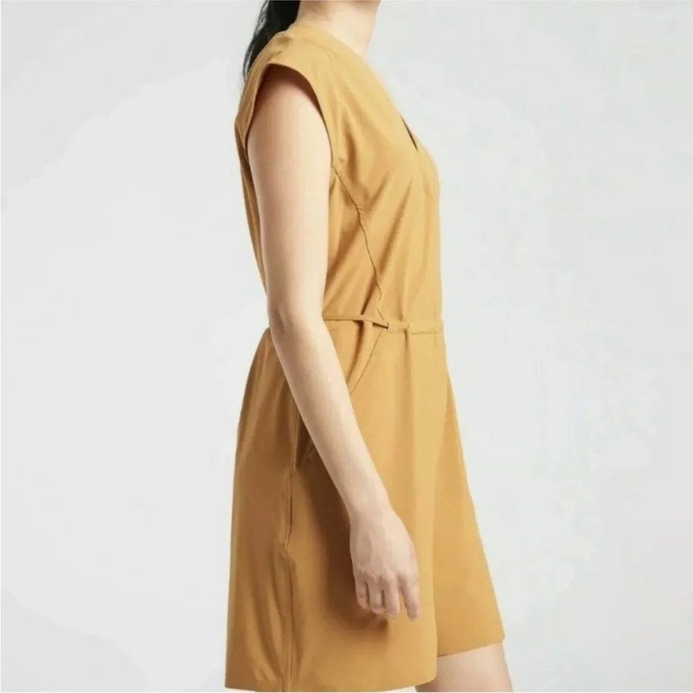 Athleta Marlow Gold Yellow Romper Size Extra Large - Picture 11 of 12